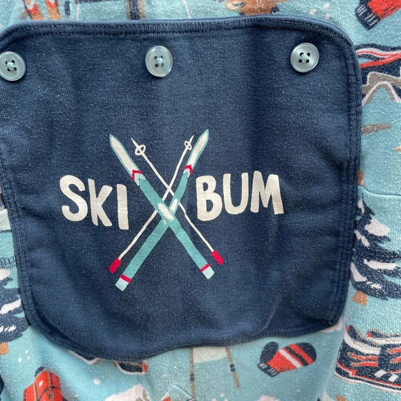 Little Blue House Ski Holiday Kids Union Suit Onsie, Size 8 - Picture 3 of 8